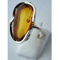 Bague Ambre baltique Argent 925 Taille 55