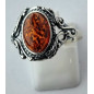 Bague Ambre baltique Argent 925 Taille 62