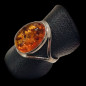Bague Ambre baltique Argent 925 Taille 56