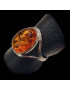 Bague Ambre baltique Argent 925 Taille 56