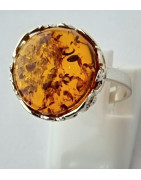 Bague Ambre baltique Argent 925
