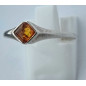 Bague Ambre baltique Argent 925 Taille 62