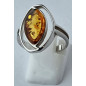 Bague Ambre baltique Argent 925 Taille 56