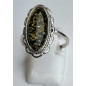 Bague Ambre végétal argent 925 Taille 56
