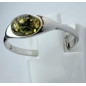 Bague Ambre végétal argent 925