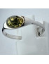 Bague Ambre Vert argent 925