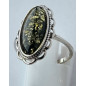 Bague Ambre végétal argent 925 Taille 56