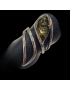 Bague Ambre Vert Argent 925 Taille 54