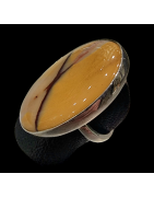 Bague Jaspe mokaïte Argent 925 taille 58