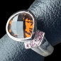 Bague Citrine Madère naturelle & Tourmaline rose Argent 925