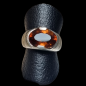 Bague Citrine Madère naturelle Argent 925 Taille 52