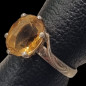 Bague Citrine naturelle Argent 925 Taille 53