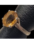 Bague Citrine naturelle Argent 925 Taille 53