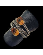 Bague Citrine de Mader Argent 925 Taille 54