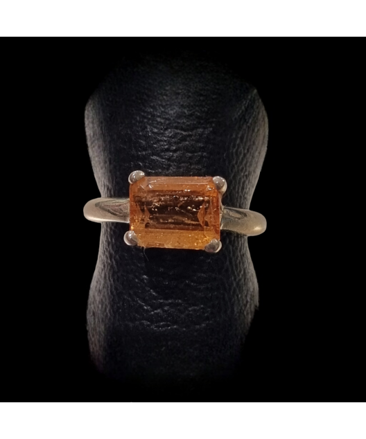 Bague Topaze Impériale Argent 925 (s)