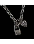 Pendentif Zirconium avec breloques Acier