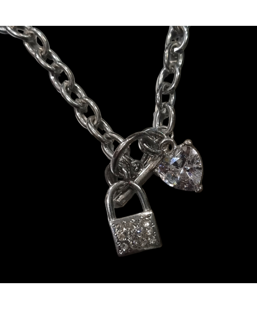 Pendentif Zirconium avec breloques Acier