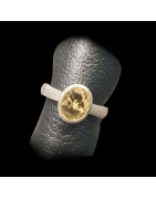 Bague Béryl Héliodore Argent 925 Taille 54
