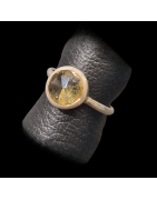 Bague Béryl Héliodore Argent 925 Taille 58