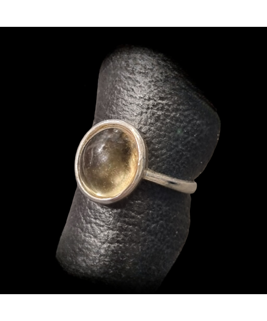 Bague Citrine naturelle Argent 925 Taille 56