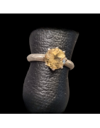 Bague Citrine naturelle Argent 925 Taille 53