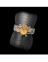 Bague Citrine Naturelle Acier Taille 60