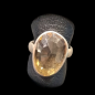 Bague Citrine naturelle Argent 925 Taille 60