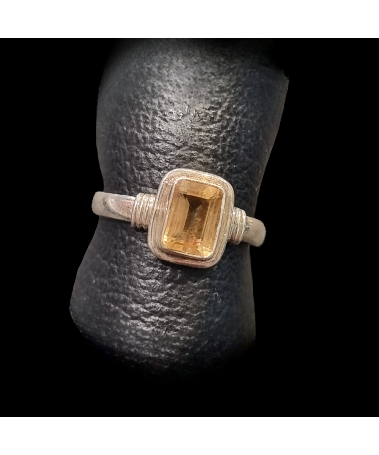 Bague Citrine naturelle Argent 925