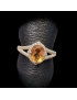 Bague Citrine naturelle Argent 925 Taille 58