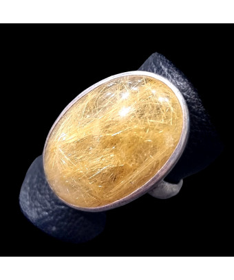 Bague Quartz rutile 925...