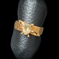 Bague Aigue marine Plaquée or