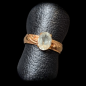 Bague Aigue marine Plaquée or Taille 59