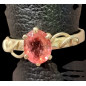 Bague Tourmaline rose Argent 925 Taille 53