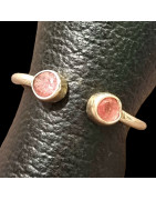 Bague Tourmaline rose Argent 925 Taille 54