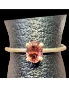 Bague Tourmaline rose Argent 925