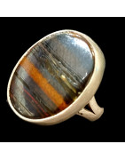 Bague Œil de fer Argent 925 Taille 54