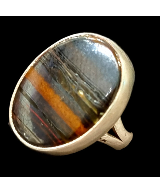 Bague Œil de fer Argent 925 Taille 54