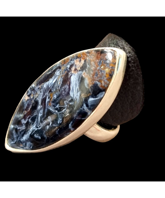 Bague Piétersite Argent 925 Taille 56