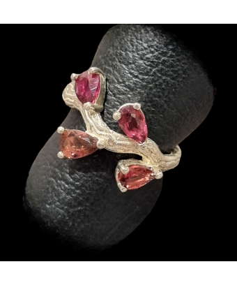 Bague Tourmaline rose Argent 925