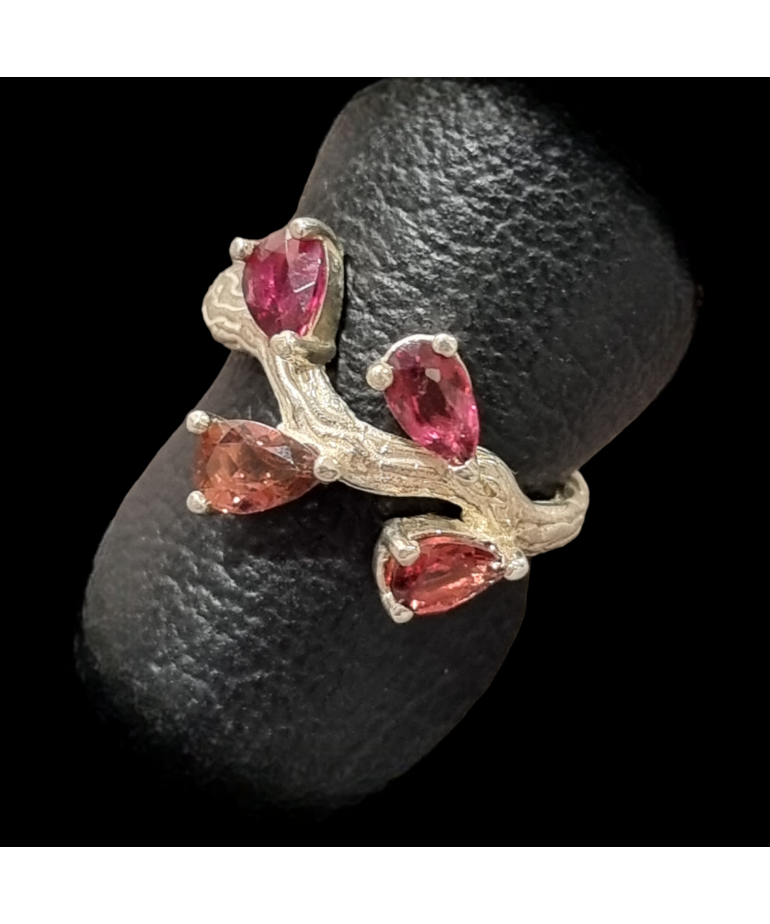 Bague Tourmaline rose Argent 925