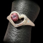 Bague Tourmaline rose Cœur Argent 925