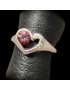 Bague Tourmaline rose Cœur Argent 925
