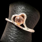Bague Tourmaline rose Cœur Argent 925 Taille 55