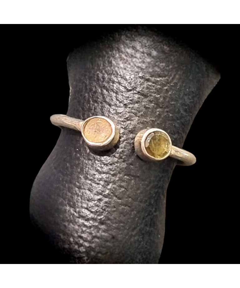 Bague Tourmaline Iolite Argent 925 Taille 53