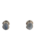 Boucles Pierre de lune sertie Argent 925