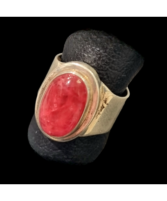 Bague Rubis rose Argent 925 Taille 60