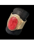 Bague Rubis rose Argent 925 Taille 60