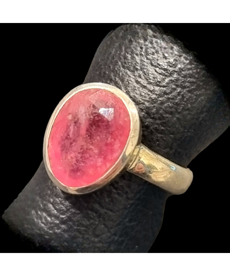 Bague Rubis rose Argent 925 Taille 55