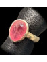 Bague Rubis rose Argent 925 Taille 55