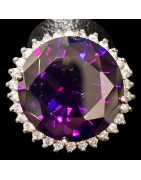 Bague Zirconium Métal rhodié Taille 57